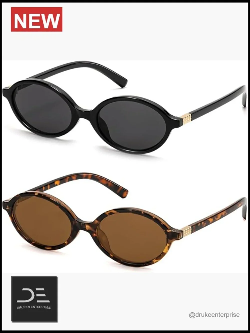 Retro Oval Sunglasses for Women 90s Y2K Trendy Designer